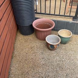 29 large black plant pots plus two ceramic pots. All good condition. Buyer to collect from cleveleys