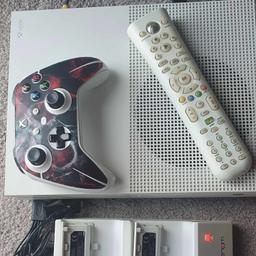 XBOX ONE S, WIRELESS CONTROLLER, 2 RECHARGEABLE BATTERYS AND REMOTE ,
4 GAMES.
COLLECTION ONLY