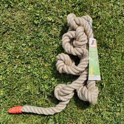 Brand new kids garden climbing frame rope with knots to climb up.
Great for adding to a tree or own climbing frame or swing set.
£10 no offers thanx.
Lots for sale pls see my other listings. Collection Penn Rd Wolverhampton by Hollybush pub from smoke and pet free home
