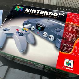 Verkaufe eine Nintendo 64 in OVP! Funktionsfähig! Minimale Abnutzung. 

Kein Versand -> Selbstabholung. 


Bei Fragen gerne fragen :-)