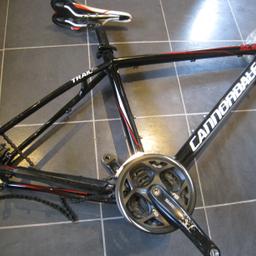 cannondale trail sl5 frame 19 inch good condition has No dents or damage willl make a decent bike , comes with saddle+post +clamp , good chain, headset bearings and spacers , crank , rear brake , front gear mech, rear derailleur hanger £40
delivery / postage is available message for more information