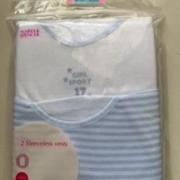 2 x girls sleeveless vests - plain white and striped.


Post: Paypal only - buyer pays postage.
Please note item will be dispatched once payment has cleared.
Carrier: Royal Mail, second class signed for

Please read product description carefully before purchasing, as I am unable to offer refunds or exchanges.