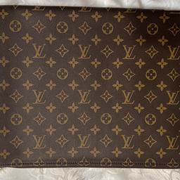 Authentic Louis Vuitton Monogram Pouch Document Case.  15 Inches Long and 11.25 Inches Wide. Will deliver by arrangement