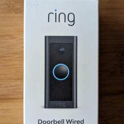 Verkaufe hier eine neue smarte Türklingel "Ring Doorbell Wired". Diese wurde aus der Verpackung genommen, aber nie in Gebrauch genommen, da sie für meinen eingesehenen Einsatz nicht geeignet war (Folie ist noch auf der Klingel).
Somit neuwertiger Zustand.

Versand möglich.