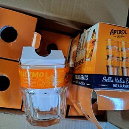 6 neue Aperol Gläser!
Im Orginal Karton!
Nicht im Verkauf erhältlich!