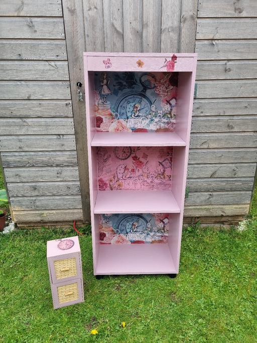 Buy & Sell Halton Widnes - Halton - Photos for Upcycled bookcase Alice In Wonderland