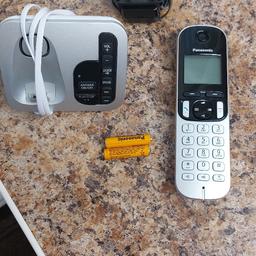 Panasonic cordless telephone with answer machine as new...collect only please.