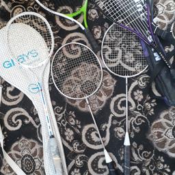 TENNIS AND SQUASH RACKET JOBLOTS GOOD WORKING CONDITION