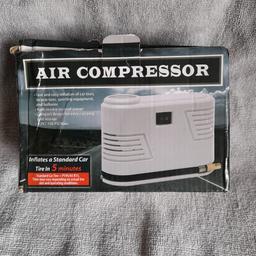 Brand New air compressor,great to keep in your car,nice small size.plugs into cigar socket.collect from Rawnsley,Cannock.thanks