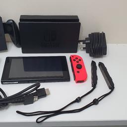 Nintendo Switch V2 Console - Unboxed

Full working order.
Can be shown working.

Console comes with joycons, HDMI cable, power lead, joycon grip controller, wrist straps and Dock.

£150 - fixed price 
No lower offers please.

Collection is from Walsall.
Delivery is available for extra.

No swaps.

Please note, the screen has a few faint marks but nothing major and it doesn't affect gameplay.