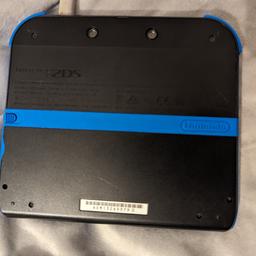 Nintendo 2DS console in black/blue. Great condition, holds charge and no issues with the console. Comes with a stylus but no memory card. Can be modded if you want for £25. Ask about bundling with games or a case. Games shown is not included. Offers welcome and will post or you can collect.