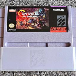 Contra 3: Alien Wars - Super Nintendo. US Version!
*Comes with cartridge case cover.*

Feel free to check out my other items on the list 👍