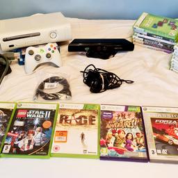 Hi there having trouble getting a game console for newyear look no further we do games consoles and also stock Xbox 360 games £2 each or x3 for a £ fiver

hi there I am selling my Microsoft Xbox 360 console and kinect with power lead this comes with one official controller fully updated & power lead and now hdmi cable 14gb hard drive 20 games too many games to mention see pictures in my advert of all pictures all in working & in very good condition pictures in my advert of all my in advert connected to my TV all in very good condition see pictures of this console this one is White £ 55

This console is xbox360 and comes with controller 14 hdd 20 games now hdmi cable with kinect and power lead

please read the bullet points in my advert thanks

1. No delivery as I have no car

2. this item will be connected to my tv

3.no time wasters thanks

4.no holding this item first come first serve

5.no meeting up anywhere pick up only from harold hill rm3

6.no posting

7.no PayPal