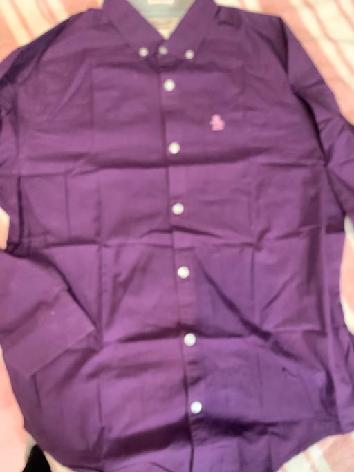 Buy & Sell South Yorkshire Sheffield - Photos for SIZE LARGE MENS PENGUIN PURPLE CHECK SHIRT