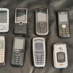 Verkaufe Althandy Sammlung. Um die 25 stück. Von Nokia Handys bis Samsung und Sony alles dabei.

Die Handys auf dem roten Hintergrund funktionieren alle und haben Akkus. Die auf dem schwarzen Untergrund keine Akkus und als defekt.

Modelle Handys:
Nokia : 2600, 100, 3510i, 6300, 6210, 3120c, 1616-2, 6610, 1800, 2310, C5
Samsung: GT-S5230, GT- S5260 (Galaxy Star)
Sony Ericsson: J108i

Für Einzelpreise gerne nachfragen.
Alles zusammen 80€
---

Paypal&Versand möglich
Privatverkauf