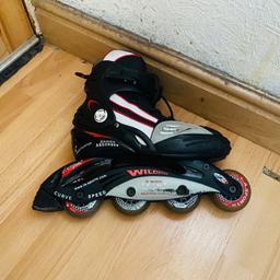 CLEARANCE SALE L.A. Sports Inline SKATES WILDFIRE Adjustable 3 sizes UK 13 - 2 Shock Absorber. Is in GREAT CONDITION.
It Could be Delivered At A Sensible Distance From Croydon CR0. For A FAIR FEE. It could Also Be Delivered Much Faster & Safer Than Fast Track!
This Is A BARGAIN!

ANY OFFERS ON THIS ARE MOST WELCOME.