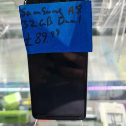 Samsung A8 32gb Dual sim unlocked

In good condition comes with 3 months warranty from our phone shop comes with usb cable only can be collect from Acton or Harrow