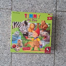 Timmy im Zoo Spiel ab 3 Jahren 2-4 Spieler von Pegasus Spiele ist vollständig und der Inhalt ist neuwertig. Die Spielfiguren sind aus Holz.
Leichte Lagerung Gebrauchsspuren an der Verpackung vorhanden. 

Umtausch, Rücknahme und Garantie nicht möglich. 

Versand 4,80 Euro