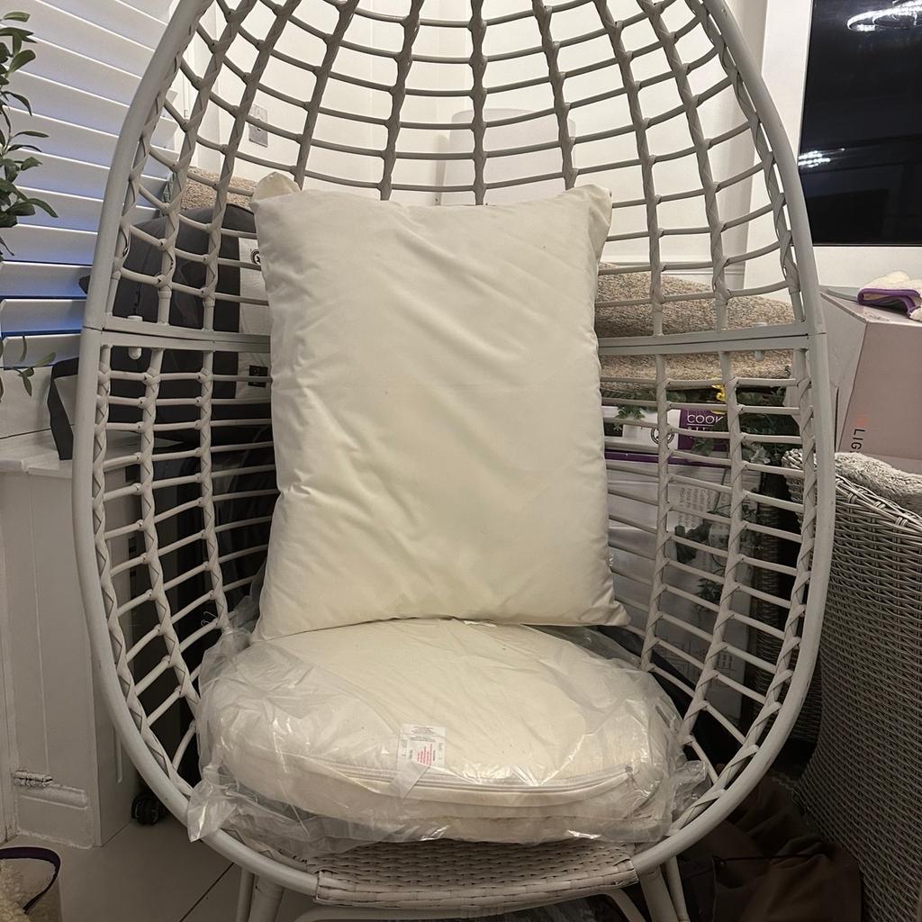 Egg chair from Argos not been used, payed £200 last year but been in shed , just not needed