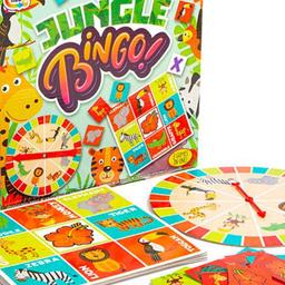 Jungle Bingo


Includes everything you need to play 3 classic games of Jungle Fun.  Great for teaching animal names and colours, motor, memory and matching skills. Games: Jungle Bingo, Memory Bingo, Jungle Pairs.
Suitable for ages 3+. 2-4 players.
Includes: 4 x Game board sheets, 2 x Picture card sheets, 1 x Spinner & Instructions

WAS £9
Now £6 
A SAVING OF 33%!!

Brand new