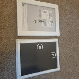 Collection of ikea photo frames different styles and sizes. all brand new in original packaging.  I'm just selling as I bought too many. 
Sizes and quantities are as follows:
Fiskbo 13 x 18cm             x2 White
Knoppang  13 x 18cm.     x1 Black
Fiskbo 21 x 30cm.           x1 White
Knoppang 21 x 30cm.     x2 White
Knoppang 30 x 40cm.    x 1 Black x1 White