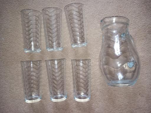 Buy & Sell West Yorkshire Leeds - Photos for Glass jug and set of 6 tumblers