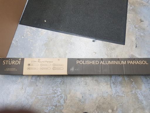 Buy & Sell West Midlands Birmingham - Photos for STURDI 2.5m ROUND ALUMINIUM PARASOL