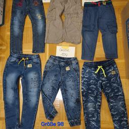 Hosenpaket - 4 Jeans, 2 Stoffhosen, Größe 98, Größe 98/104, Größe 104, getragen sehr guter Zustand