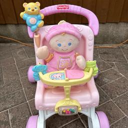 Fisher price baby walker dolls pushchair with my first baby

Slightly faded from the sun

From a pet and smoke free home

COLLECTION ONLY
DARLASTON WS10