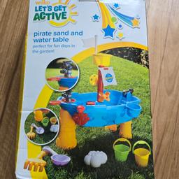 New Wilko pirate sand and water table. Never used but box is slightly broken from the storage.
Pick up from M22