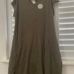 BNWT bought last summer from Evan’s. 
Size 22/24 olive green sundress. 
Just needs an iron as been folded. 

I have some more dresses BNWT for sale similar to this - see other ads.