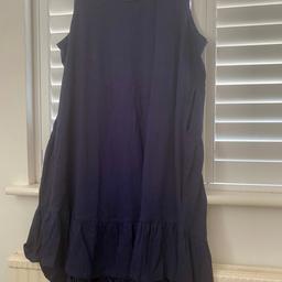 BNWT bought last summer from Evan’s.
Size 22/24 navy blue sundress.
Frill round bottom plus pockets. 
Just needs an iron as been folded.

I have some more dresses BNWT for sale similar to this - see other ads.