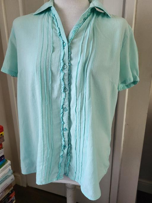 Buy & Sell West Midlands Sandwell - Photos for M&S Mint Green Top Size 12