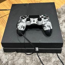 Selling my son’s PlayStation 4 still working fine upgraded for his birthday. Will throw in the controller not the best so it’s a freebie for you

Any questions please ask

Will consider offers

Collection DY3 local delivery may be possible