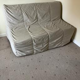 IKEA sofa bed futon
1420mm wide x 960mm deep x 850mm height
Once opened out to a bed length is 1900mm

Couch which extends out to a bed.
Cover also included

From a non smoking & no pets home