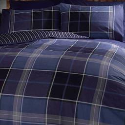 Argyle Blue Duvet Set single

This tartan duvet cover set features a checked pattern and a contrasting unique striped reverse design. Popper fastening. Single includes 1 pillowcase

50% polyester 50% cotton. Machine washable.

Was £19.00 now £10.00
This is for single set

King size set was £32.00 now £17.00

Brand new
From smoke free environment