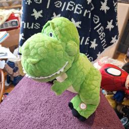Toystory dinosaur, roars when foot squeezed..
3.00