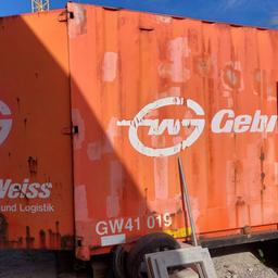 Verkaufe Container der bei uns als Lager genutzt wurde und jetzt nicht mehr gebraucht wird. Zustellung für Aufpreis möglich.