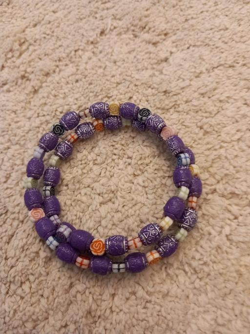 Buy & Sell Surrey Guildford - Photos for Purple, pink, cream, coil beaded, bracelet