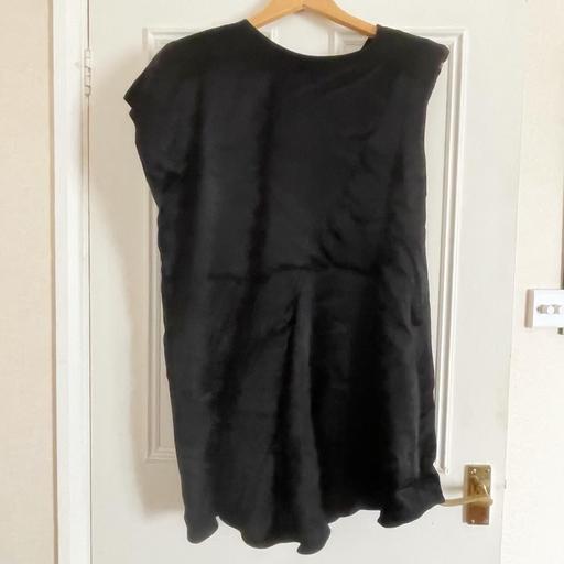 Buy & Sell Dorset Bournemouth, Christchurch and Poole - Photos for Zara Plain Black Asymmetric Dart Fold Dress