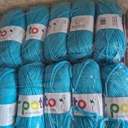 10 x 100g Pato chunky wool.colour Blue. sorry no offers.