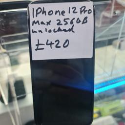 Iphone 12 pro max 256GB unlocked

In good condition but small crack in the back please look at the pictures comes with 3 months warranty from our phone shop comes with usb cable only can be collect from Acton or Harrow