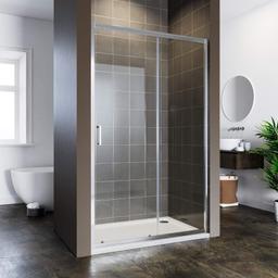 ELEGANT 1000mm Sliding Shower Door 6mm Safety Tempered Glass Reversible Bathroom Shower Enclosure