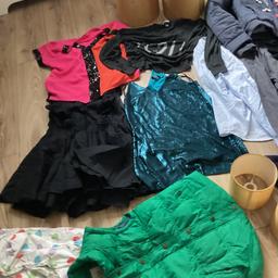 Large bungle size S clothes dress playsuit coats tops toddlers trainers ideal to sell on or boot sale.pick up £5 look on pictures