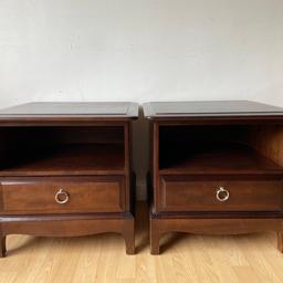 A pair of Stag Minstrel, bedside tables.
In solid condition.
Nationwide delivery available.