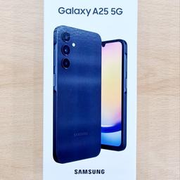 Hiermit verkaufe ich ein Original Verpackt - Samsung Galaxy A25 - 5G (128 GB)

* Das Handy ist komplett NEUE.

* Das Handy hat 2 Jahren Herstellergarantie.

* Original ladekabel und Beschreibung mit dem schactel sind vorhanden. 

* Offen für alle Netze.