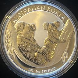 Beautiful pristine proof 2011 pure 999 silver 1 oz Australian 1 dollar I have 3 of these £50 each