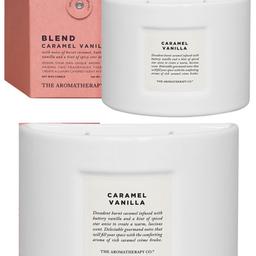 Caramel Vanilla Blend Candle 

Revive & revitalise with this indulgent luxury scented candle. 

Blended caramel and vanilla essential oils to soothe tension and relax.

WAS £24 
Now £11 
A SAVING OF OVER 54%!!
Brand new
