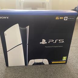 Only used three times. I don’t have the time to play it unfortunately.

Disc free - console.
1TB Data.
4K/120 HDR
White console.

All in working order & technology brand new. Everything included. Manuals, controller, PS5, Cables, Box.

Any questions feel free to ask

Cash or bank transfers.
