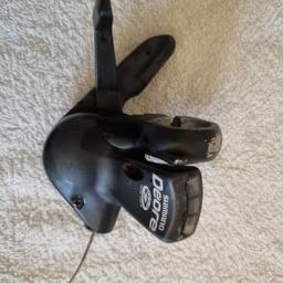 bike Bicycle Gear Shifter x9 speed 
shimano deore works but not as I'd like to think it needs a clean inside
can deliver or post for extra
